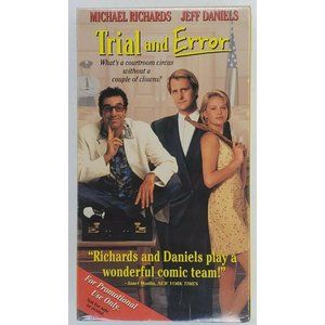 Trial And Error Vhs New Sealed Promo Copy Michael Richards Jeff Daniels Theron